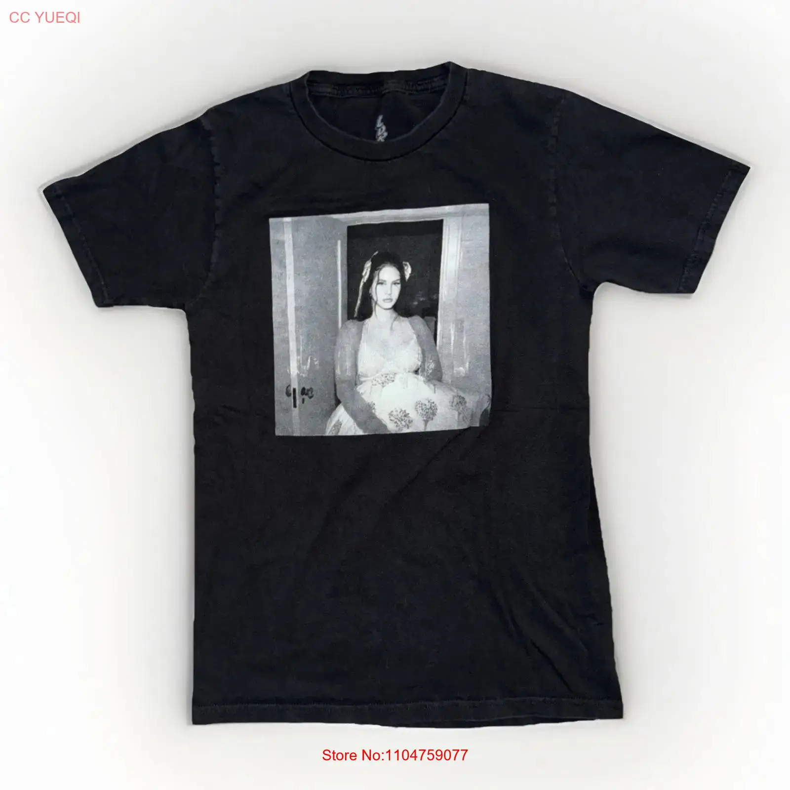 Vintage Fashion Photographers - ラナ・デル・レイ写真Tシャツ ブラック XS 16x24 レア ツアーマーチ