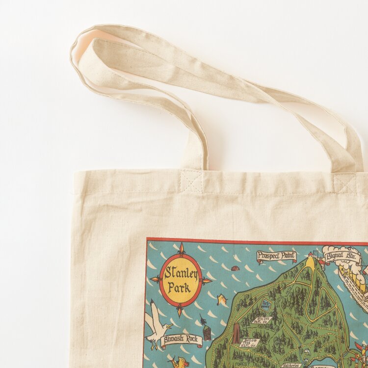 1938年バンクーバーのスタンレーパークのヴィンテージ地図入 - Vintage Fashion Vancouver のレビューと価格