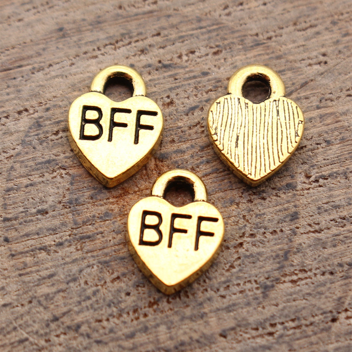 40 個 9.3x7mm アンティークゴールドカラー Bff - Vintage Fashion Online のレビューと価格