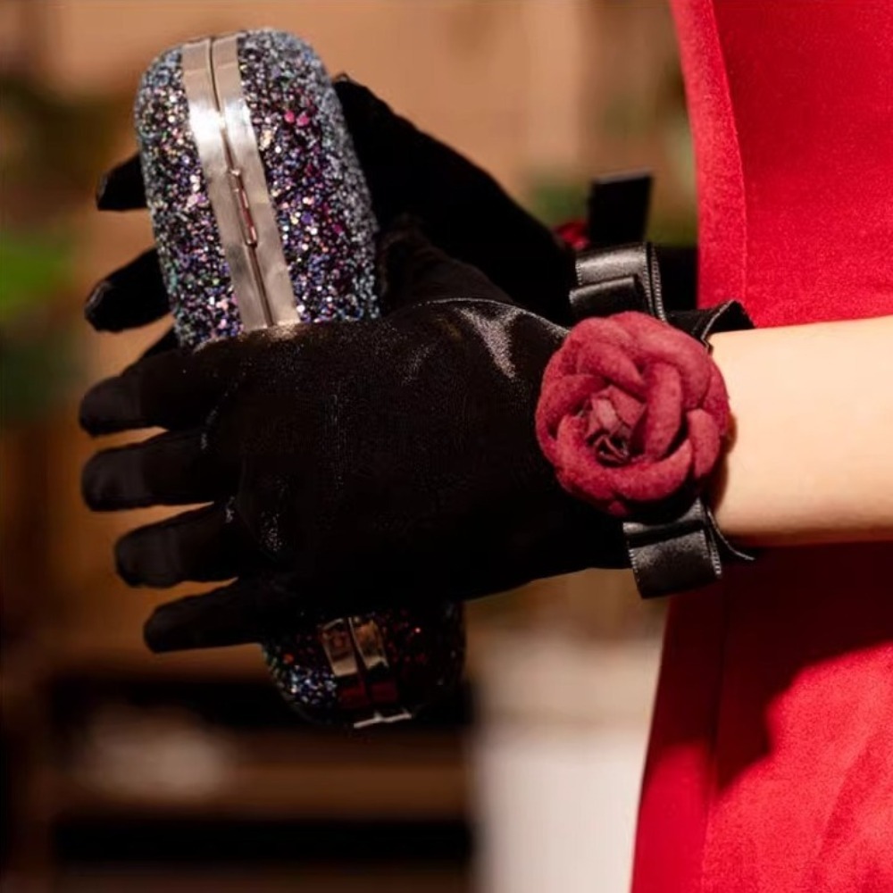 ヴィンテージウェディングブライダルグローブヘップバーンベルベ - Vintage Fashion Photographers のレビューと価格