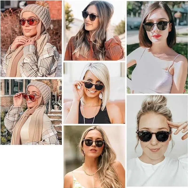 ヴィンテージファッションラウンドサングラス女性男性ブランドデ - Vintage Fashion Brands のレビューと価格